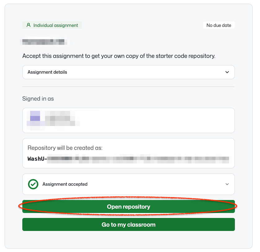 Open the repository