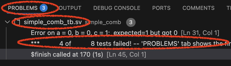 Comb Logic Failed