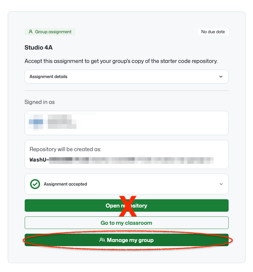 Manage group